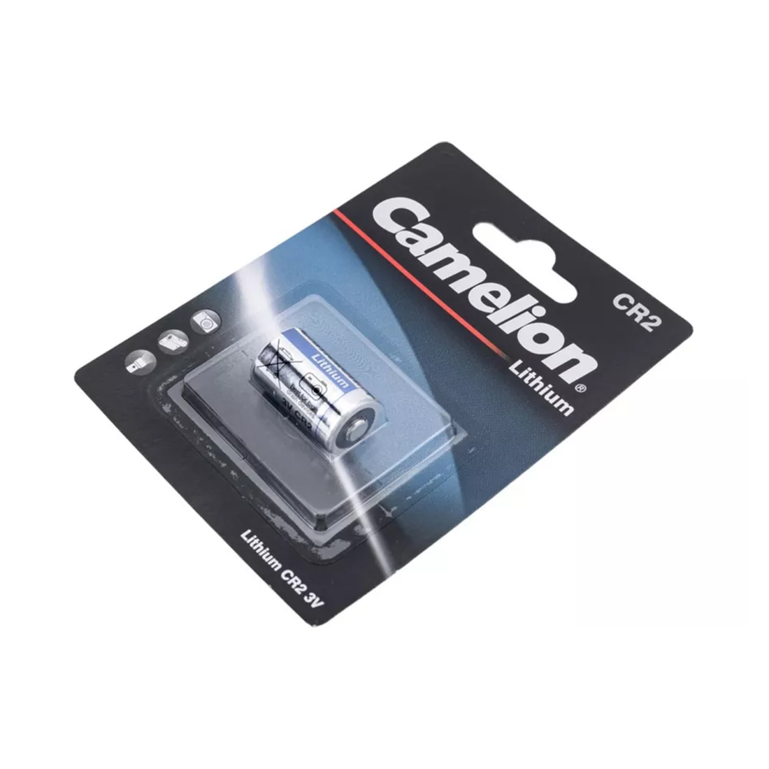 Батарейка, CAMELION, CR2-BP1, Lithium, 3V, 1 шт., Серебристый