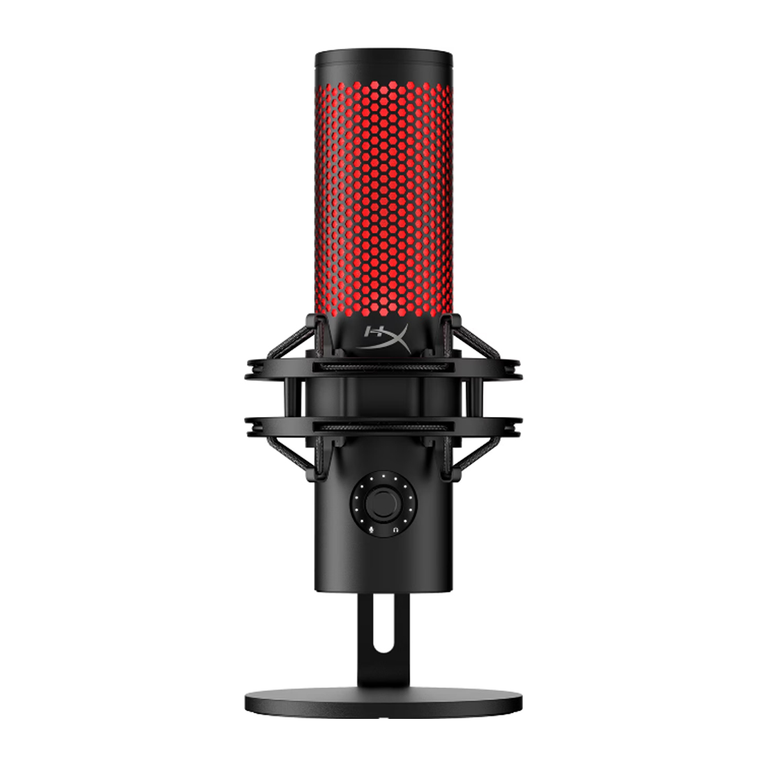 Микрофон, HyperX, 872V1AA, QuadCast 2, конденсаторный, 48кГц/16 бит, 20Гц-20кГц, -6дБ, USB, Черный