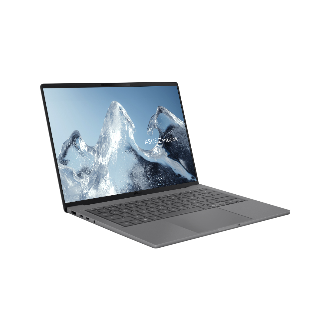 Ноутбук, ASUS, Zenbook A14 UX3407QA-QD215W, 90NB1502-M00MN0, 14", FHD+ 1920x1200, OLED, 60Hz, Snapdragon X, 16GB LPDDR5X, 512GB SSD M.2, Qualcomm Adreno GPU, Windows 11 Home, Серый