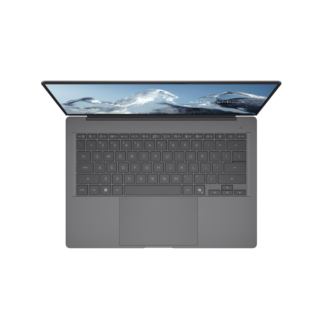 Ноутбук, ASUS, Zenbook A14 UX3407QA-QD215W, 90NB1502-M00MN0, 14", FHD+ 1920x1200, OLED, 60Hz, Snapdragon X, 16GB LPDDR5X, 512GB SSD M.2, Qualcomm Adreno GPU, Windows 11 Home, Серый