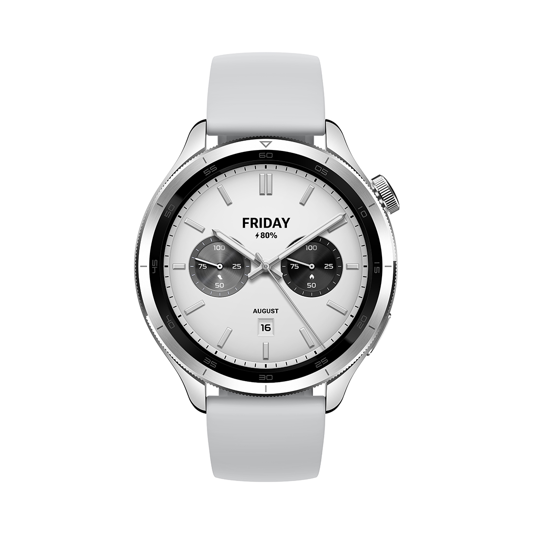 Смарт часы, Xiaomi, Watch S4, M2425W1 / BHR9197GL, Дисплей 1.43" AMOLED, Разрешение 466 x 466, Водонепроницаемые (5 АТМ), GPS+GLONASS, Galileo, BDS, QZSS, Батарея 486 мАч, Серебристый