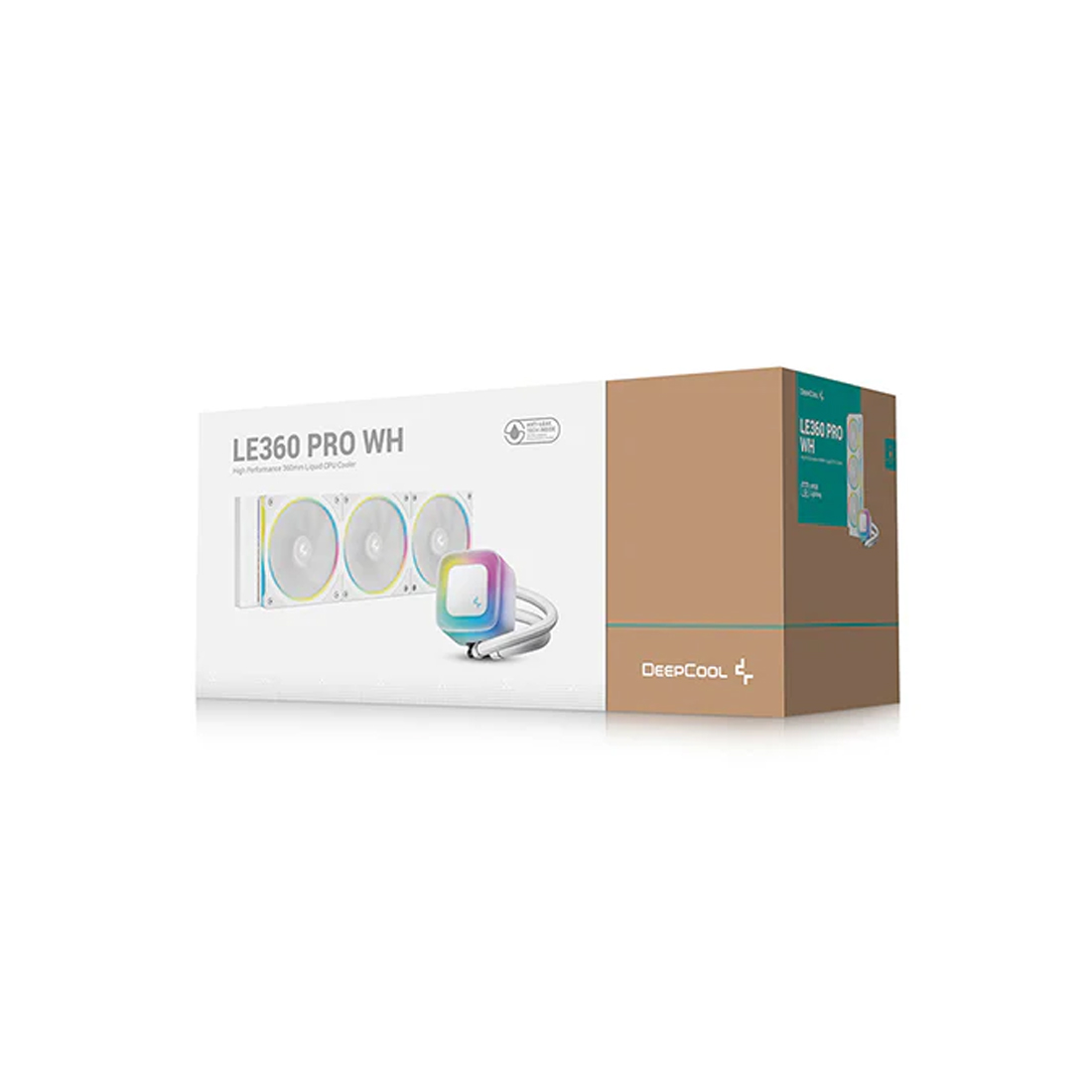Кулер с водяным охлаждением, Deepcool, LE360 PRO WH R-LE360PRO-WHAMMC-G-1, Intel 1851/1700/1200/115х и AMD AM5/AM4/, TDP 300W, 3*120мм FL12 SE ARGB, 400-2400 RPM±10%, 66.23CFM, 37.7 dB(A), Белый
