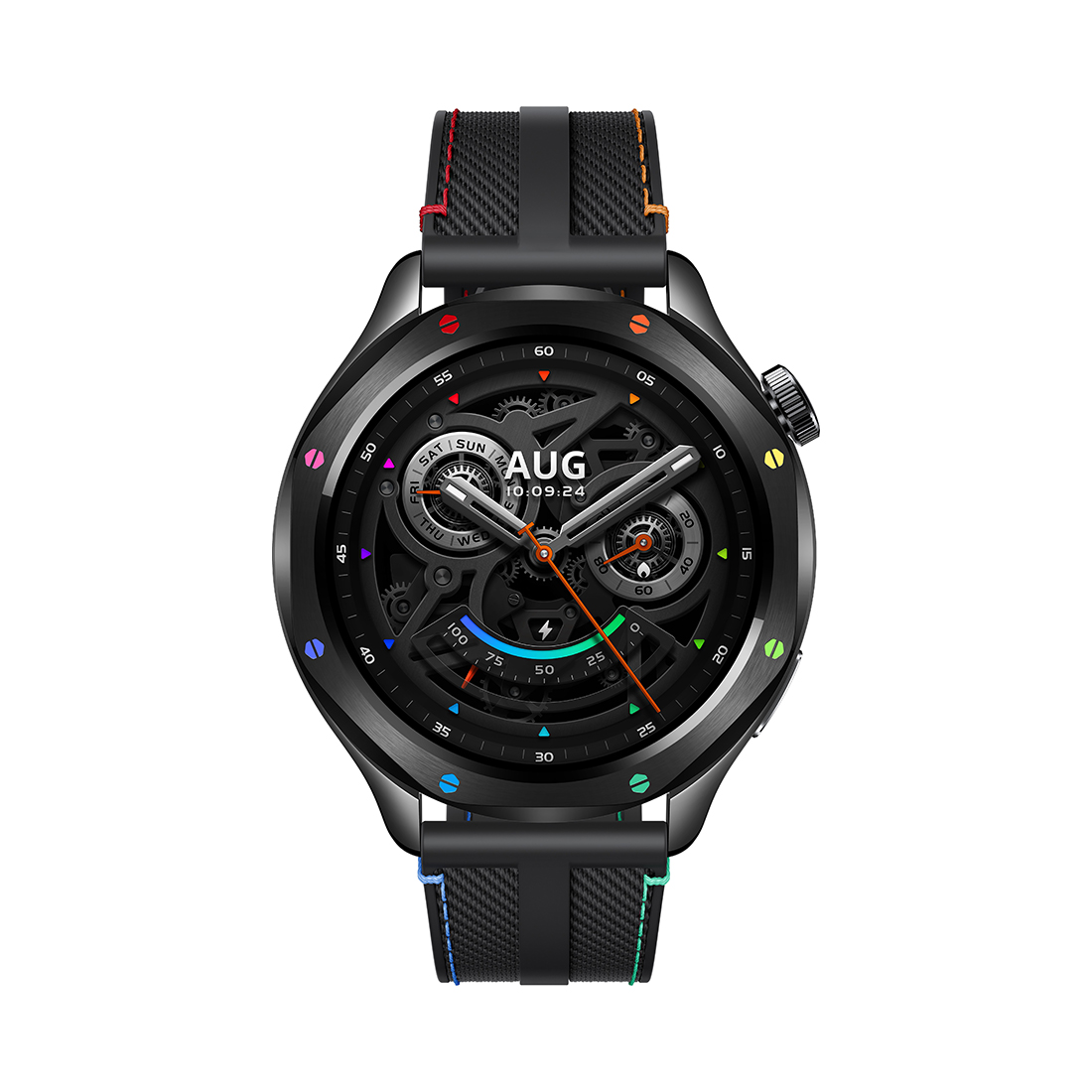 Смарт часы, Xiaomi, Watch S4, M2425W1 / BHR9199GL, Дисплей 1.43" AMOLED, Разрешение 466 x 466, Водонепроницаемые (5 АТМ), GPS+GLONASS, Galileo, BDS, QZSS, Батарея 486 мАч, Радужный