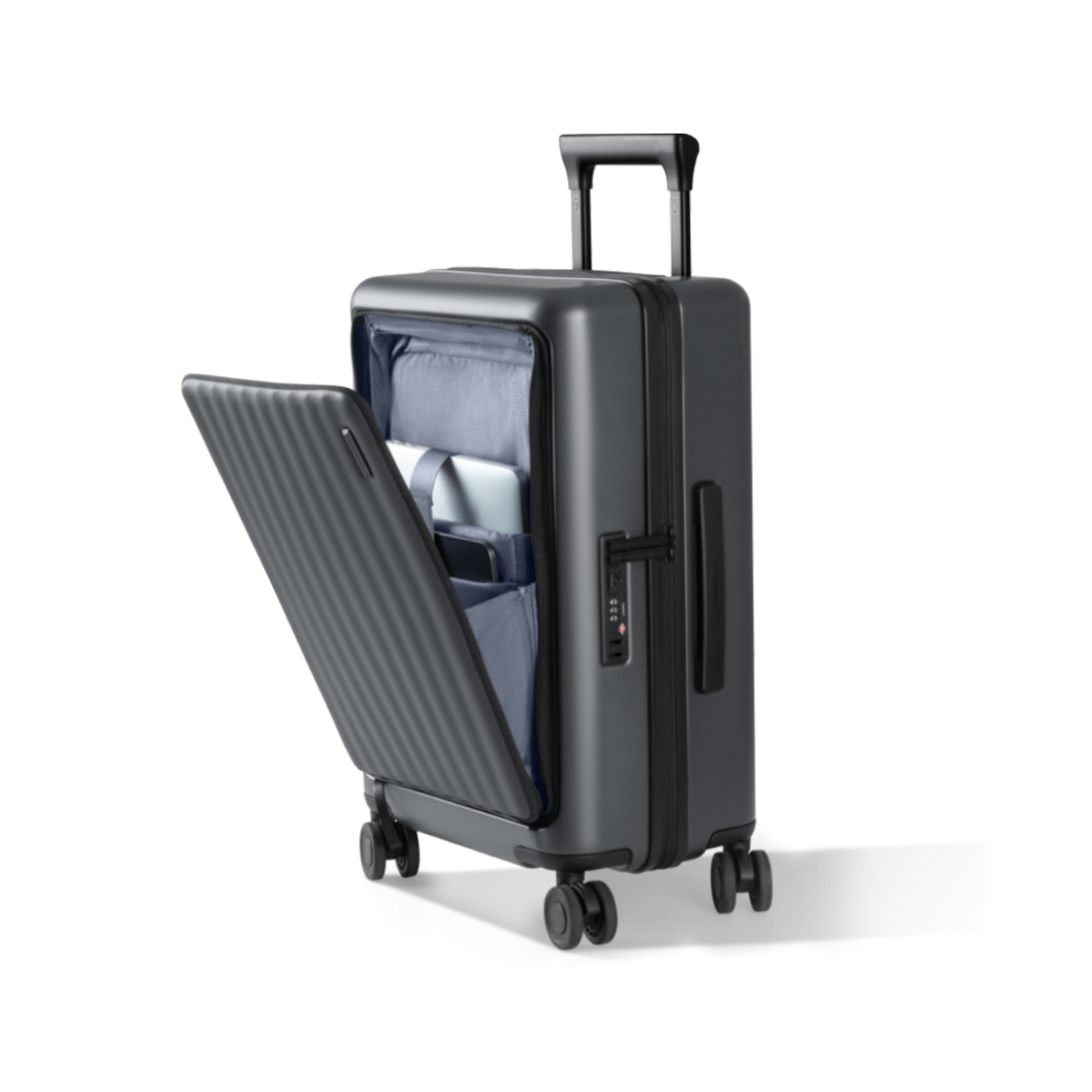 Чемодан, Xiaomi, Front Pocket Carry-on Luggage 20", BHR8767GL, Поликарбонат, 364*255*565мм, Вес 3,5кг, Объем 38 литров, Черный