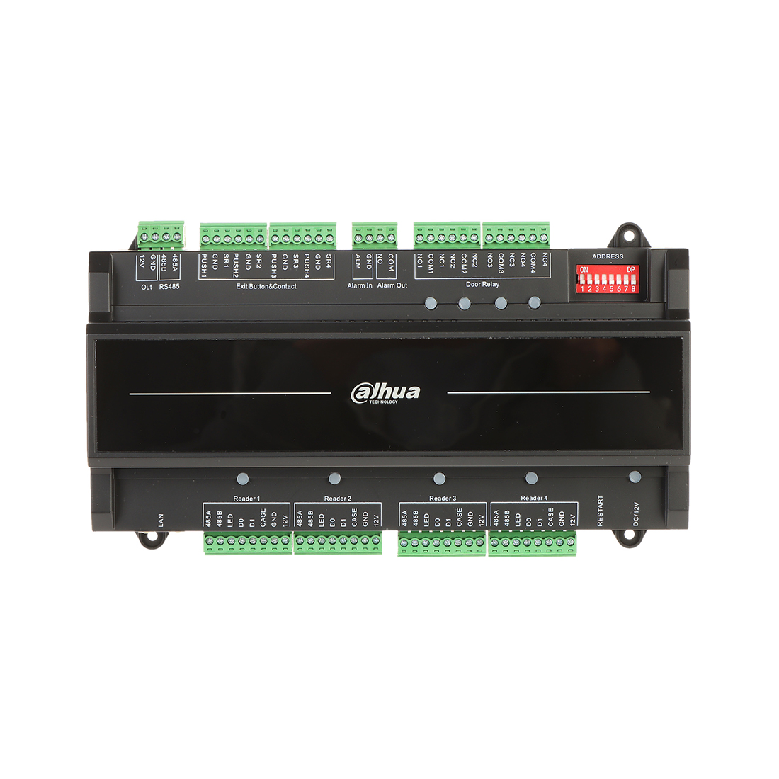 Контроллер доступа, Dahua, DHI-ASC2204B-S, Автономный считыватель, стандартное PoE и 12 В