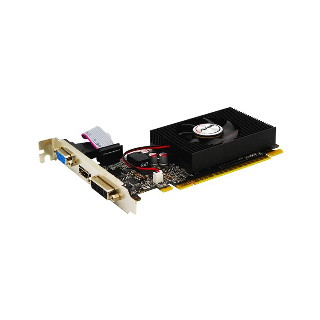 Видеокарта, AFOX, GT740 4GB D3 LP Single Fan (4897033780629), AF740-4096D3L3, DDR3, 128bit, HDMI, DVI, VGA, 145*70*20 мм, Цветная коробка