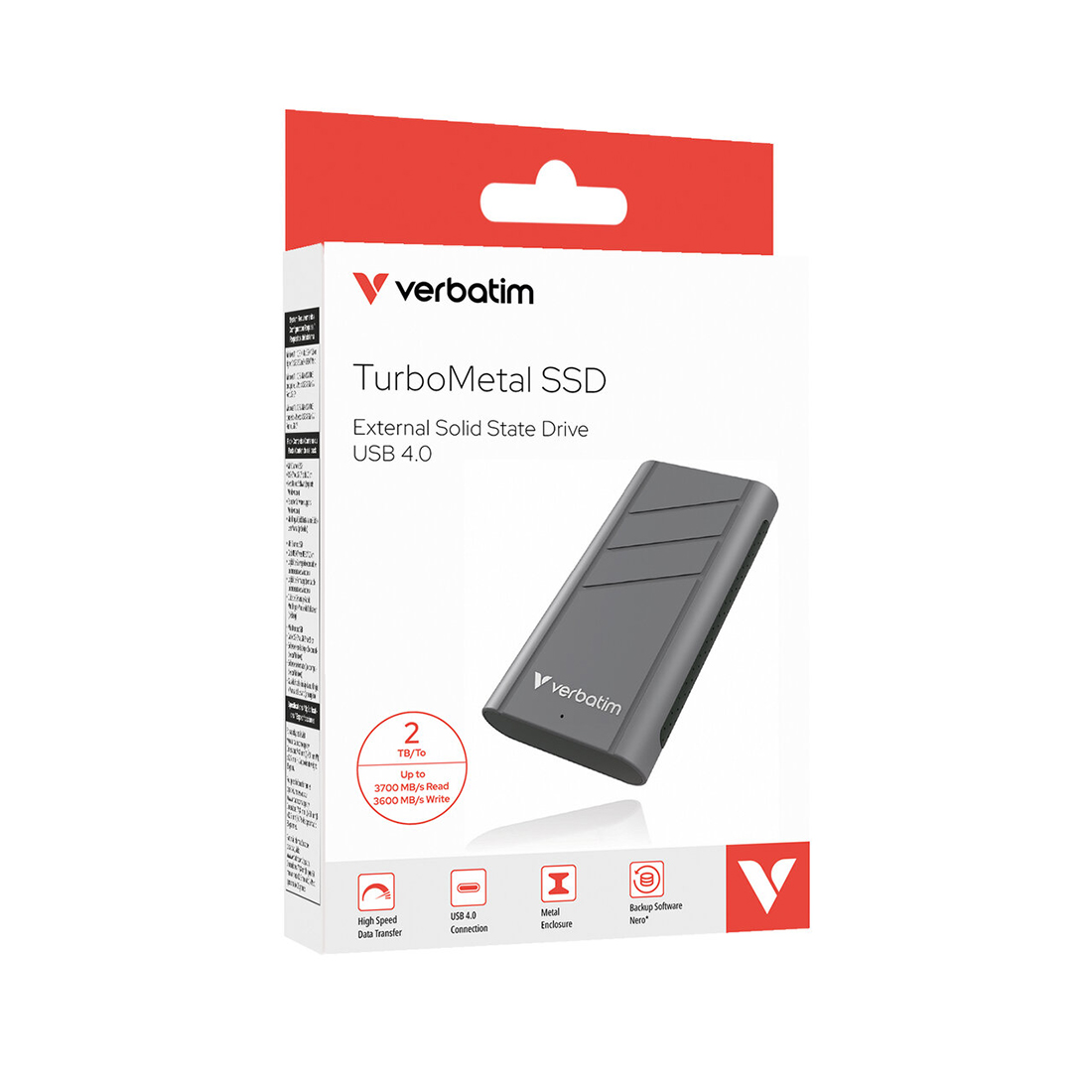 Внешний SSD диск, Verbatim, TurboMetal 32022, 2TB