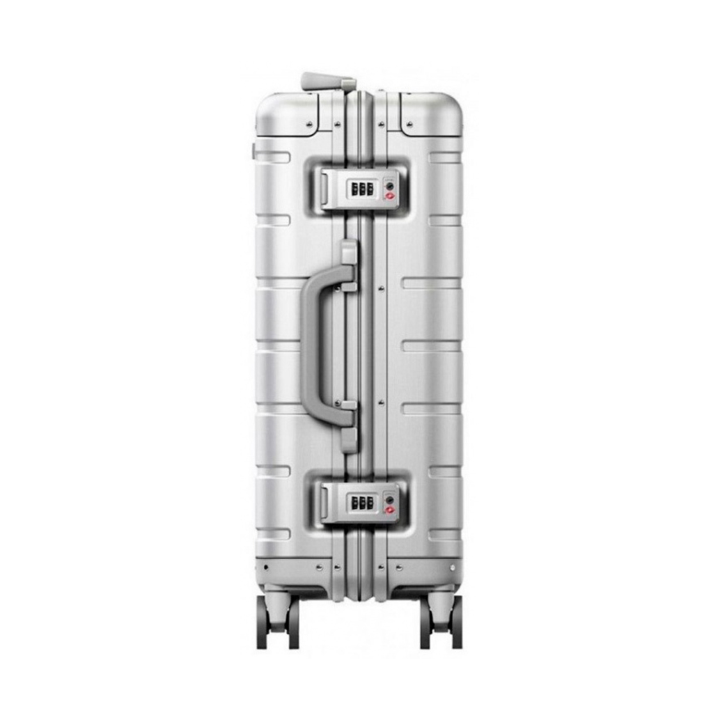 Чемодан, Xiaomi, Metal Carry-on Luggage 20", XNA4106GL, Алюминиевый сплав, 4,2 кг, Колеса с углом вращения 360 градусов для плавности и маневренности, Ручка с 4 уровнями высоты, Двойной TSA-замок, Серебристый