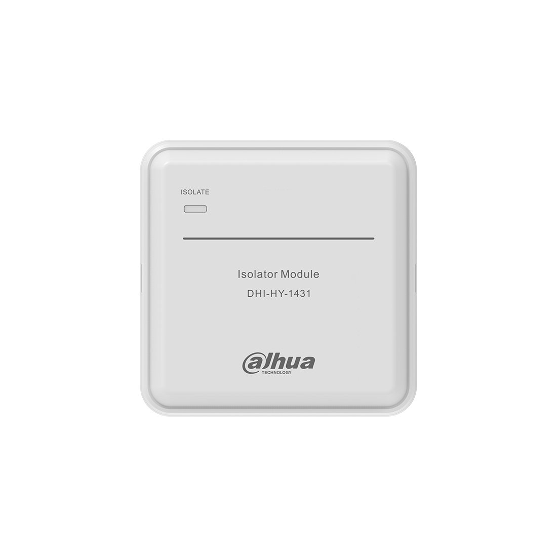 Изолятор короткого замыкания адресный, Dahua, DHI-HY-1431, Адресный изоляторный модуль, Рабочее напряжение 24В, Двух проводное бесполярное подключение, Дальность подключения 1500м, Ток короткого замыкания 450mA
