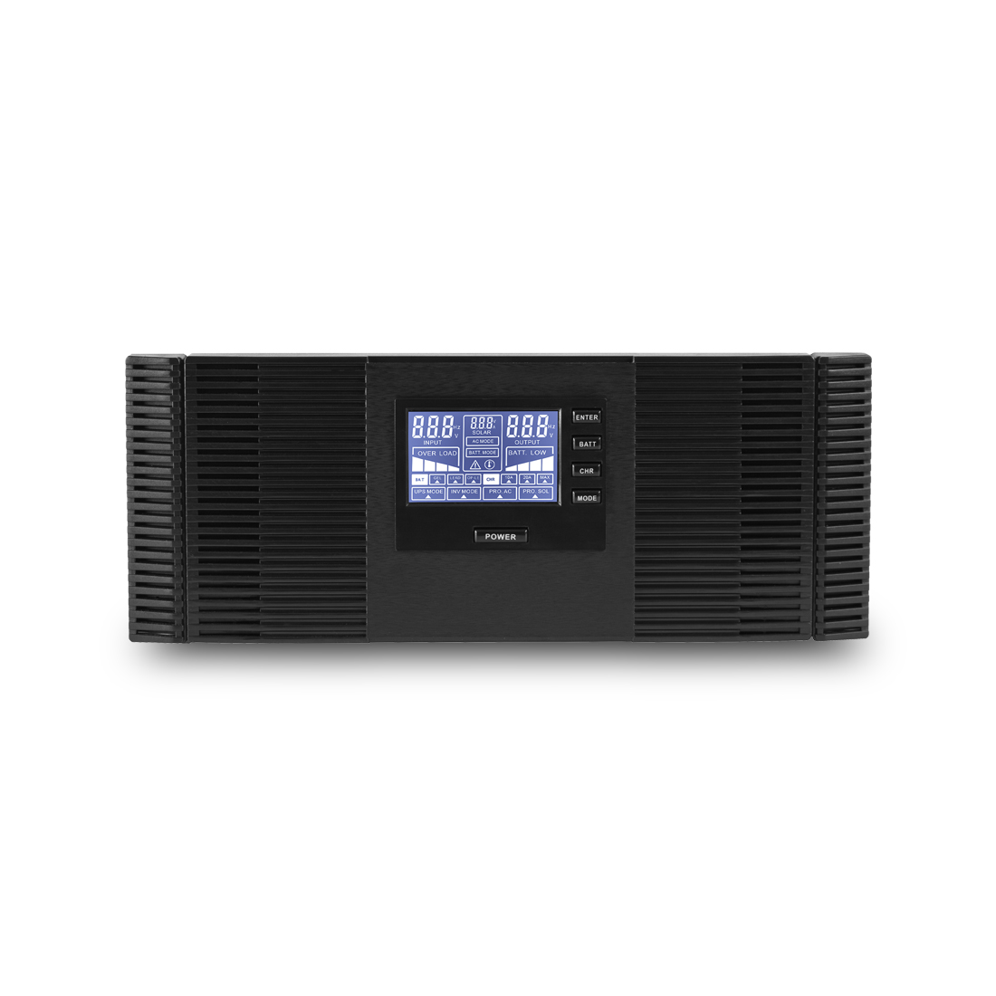Инвертор, SVC, DI-600-F-LCD, Мощность 600ВА/360Вт, Вход 12В и/или 220В, Выход 220В (Чистая синусоида на выходе), Диапазон работы AVR: 145-270В, Функция заряда батарей 10A, Чёрный