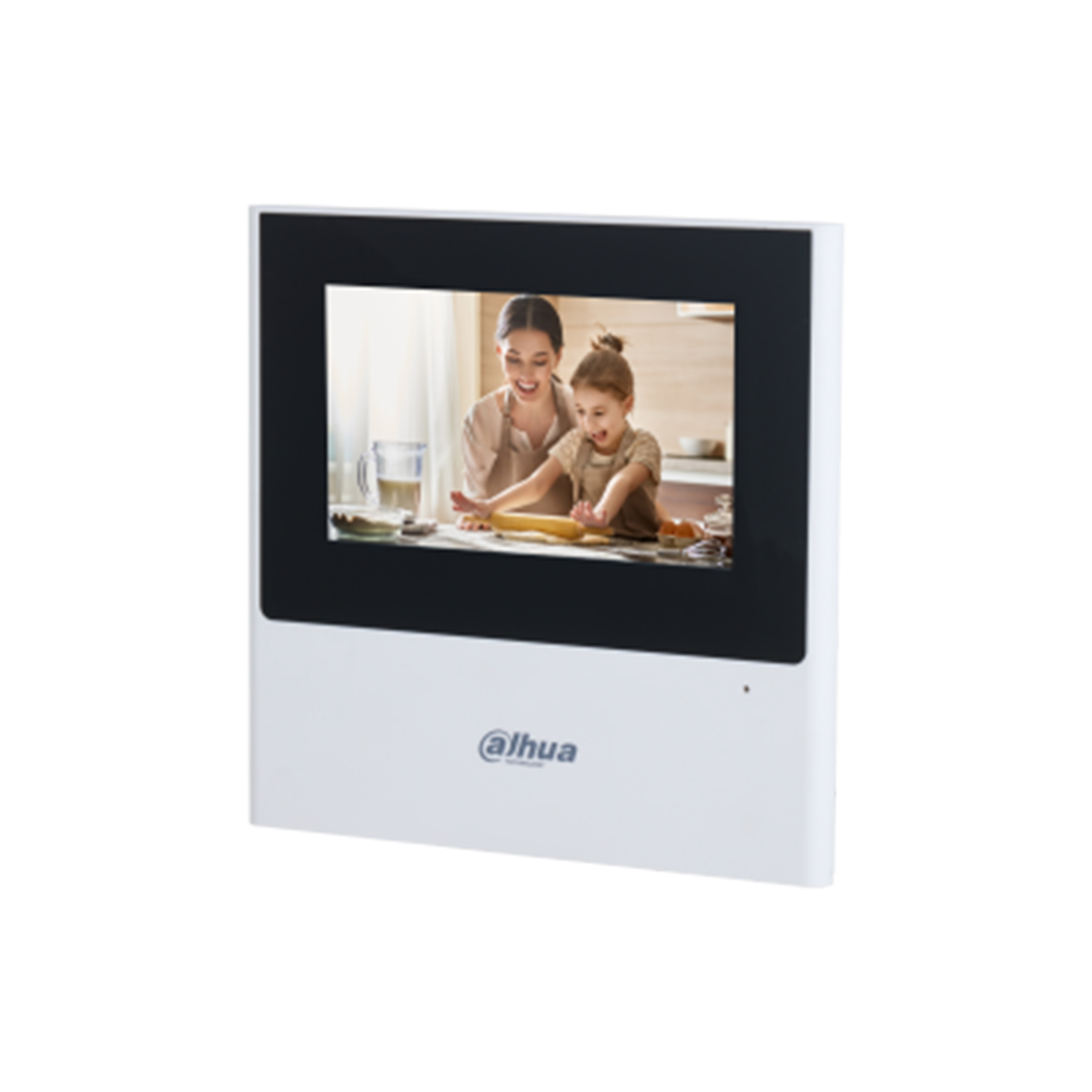 Монитор, Dahua, DHI-VTH2611L-WP, 4.3" монитор видеодомофона IP, ёмкостной сенсорный экран