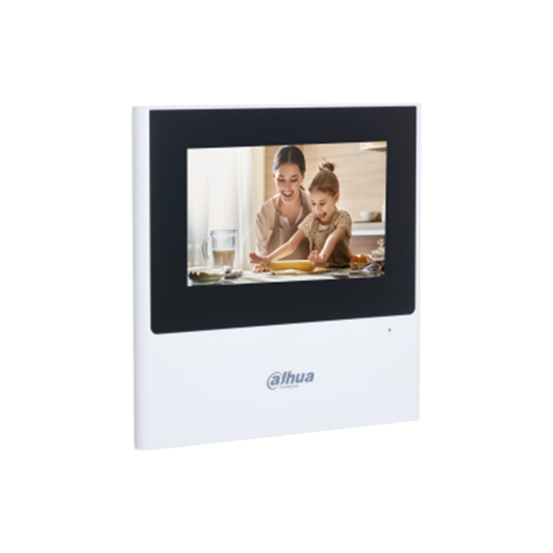 Монитор, Dahua, DHI-VTH2611L-WP, 4.3" монитор видеодомофона IP, ёмкостной сенсорный экран