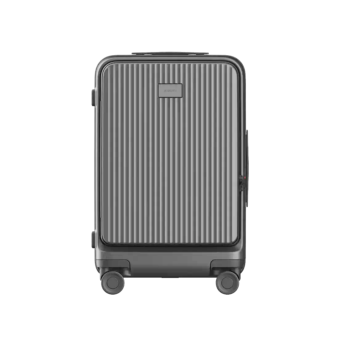 Чемодан, Xiaomi, Front Opening Luggage 20", 38,5л, Поликарбонат, Размер продукта 565 x 366 x 242 мм, Вес около 3,2 кг, Черный/Серый