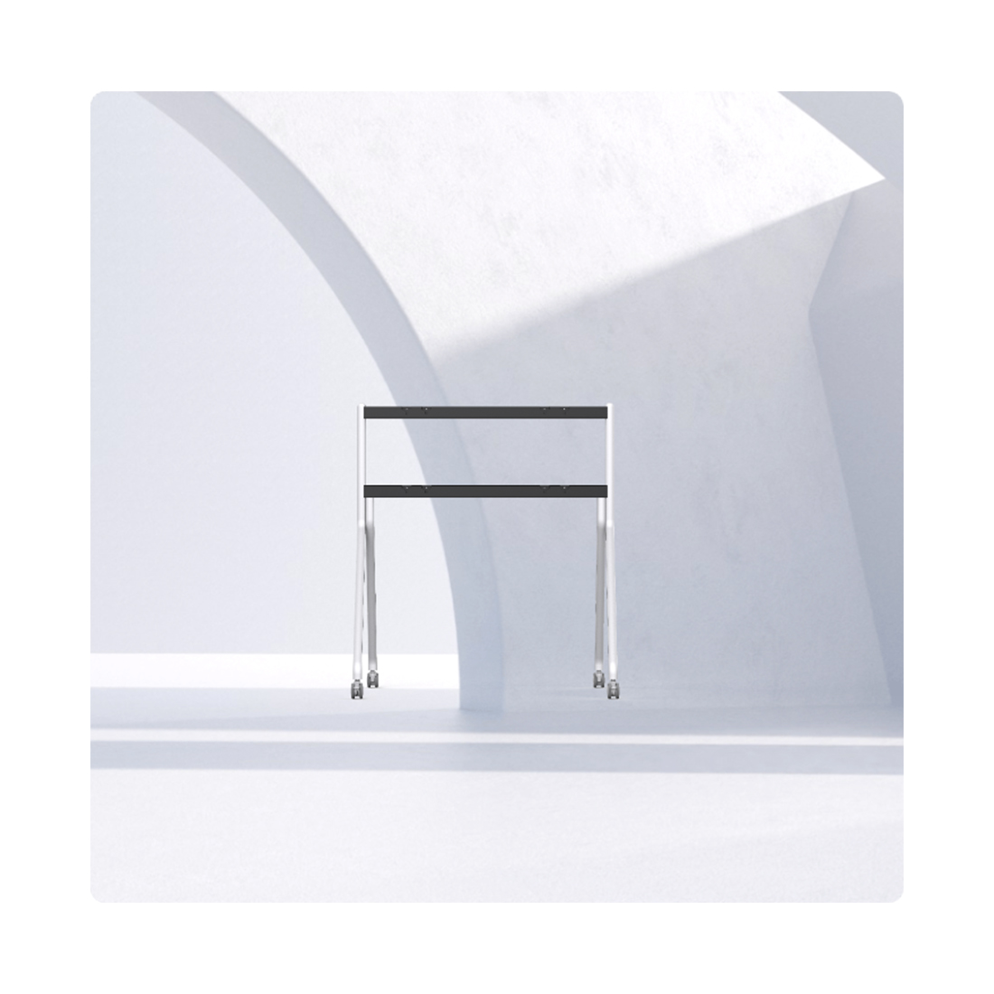 Мобильная стойка, Huawei, 21155908, WB1M0IDEAHUB07, IdeaHub White Rolling Stand II (65–86")