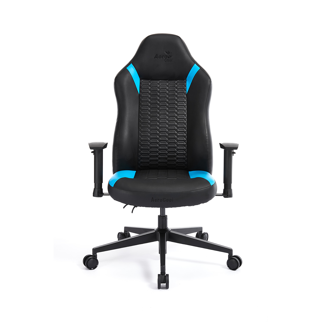 Игровое компьютерное кресло, Aerocool, CROWN Smart Racer Blue, Искусственная кожа PU AIR, (Ш)65*(Г)70*(В)122 (132) см, Черно-Синий