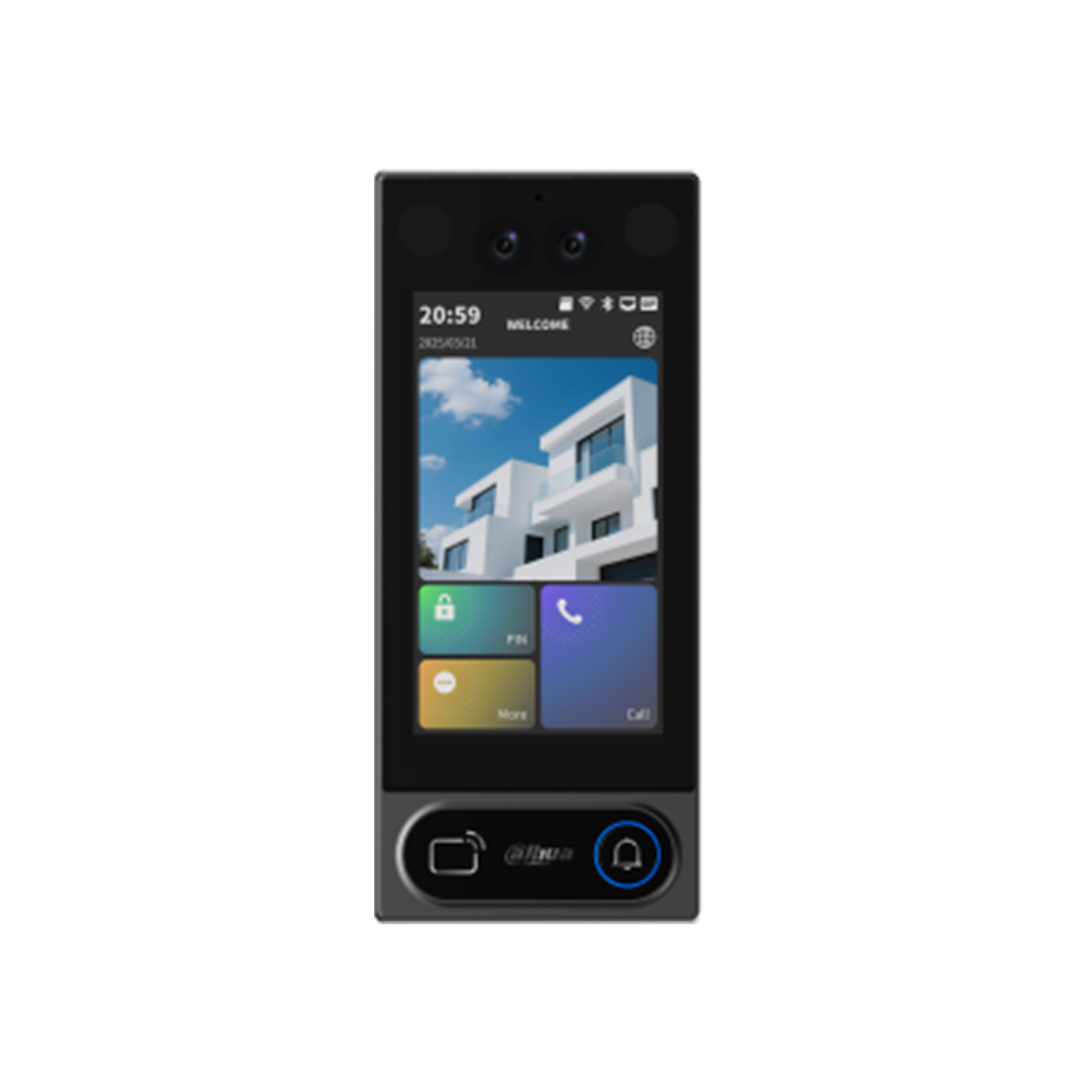 Вызывная панель, Dahua, DHI-VTO6631QB-WP, 4,3" IPS-дисплей, 2 Мп, IP65 & IK08