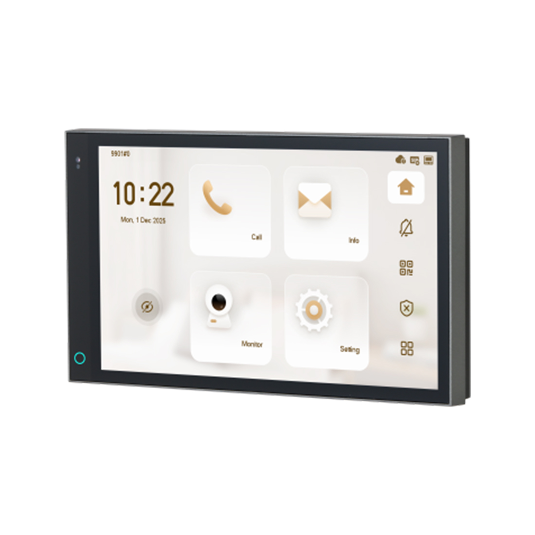 Монитор, Dahua, DHI-VTH5721A-WP (7"), монитор видеодомофона IP 7 дюймовый, ёмкостной сенсорный экран.