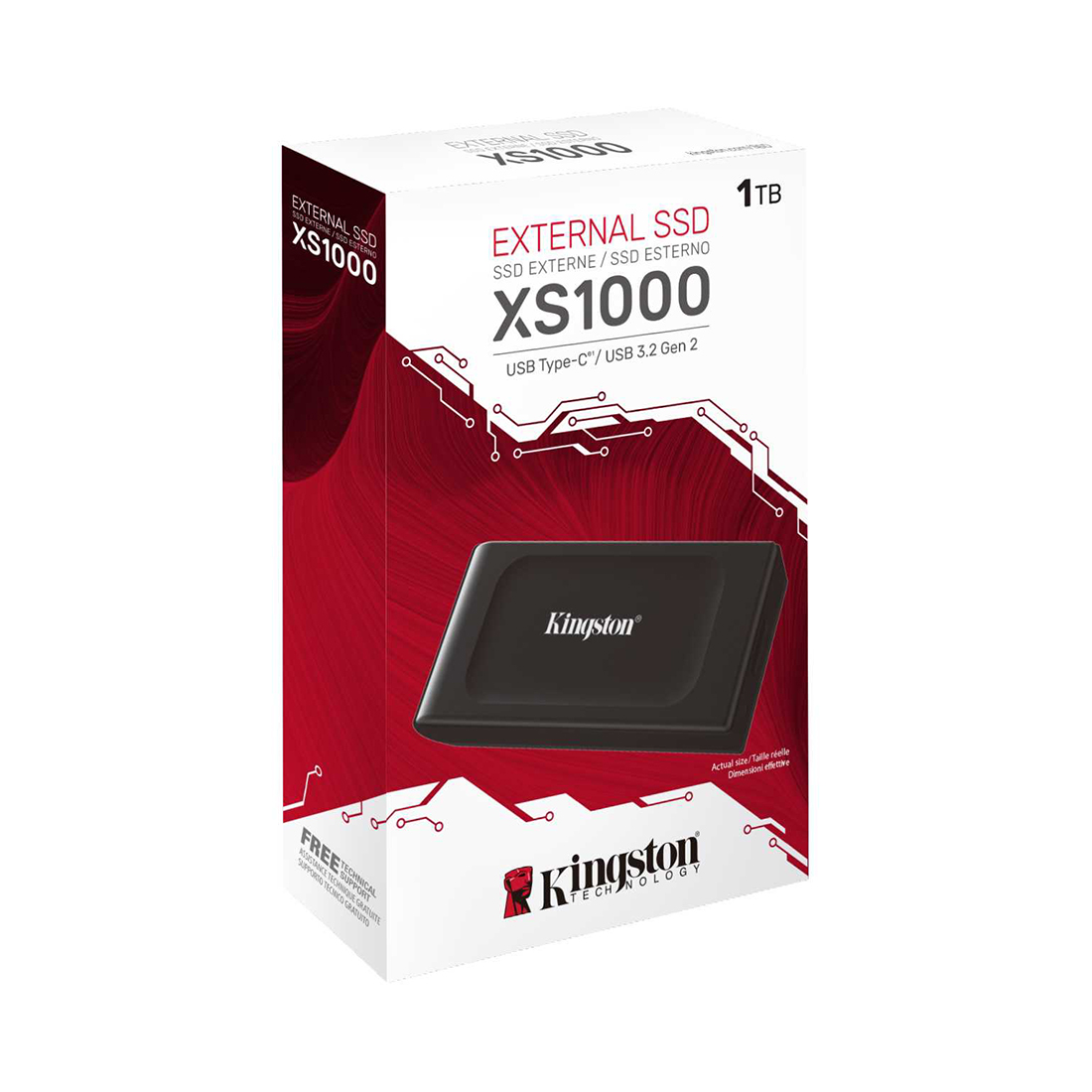 Сыртқы SSD диск Kingston XS1000 1TB USB-C