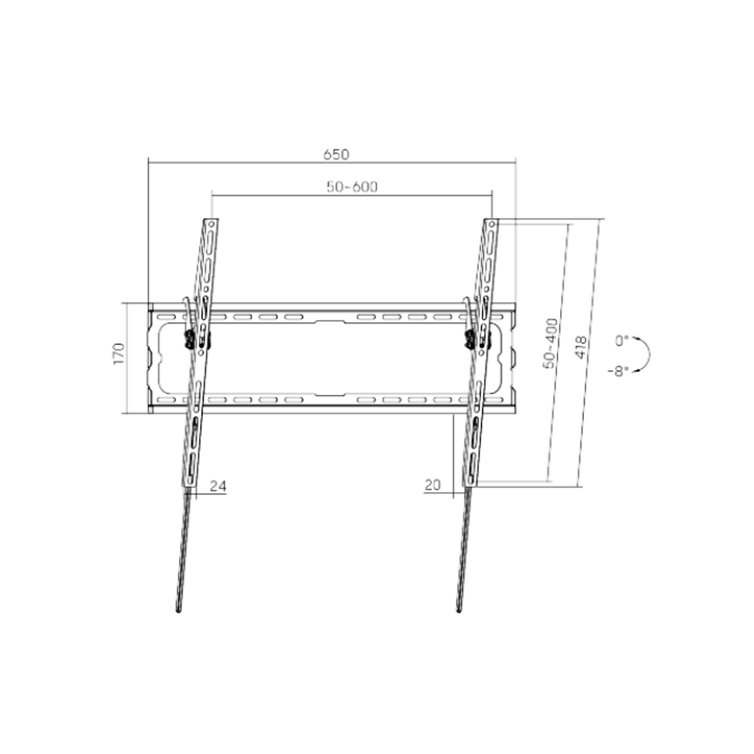 Кронштейн для ТВ и мониторов XG WB-3786T