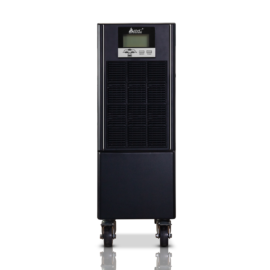 Источник бесперебойного питания, SVC, GT31-20KVA, Мощность 20кВА/18кВт, Трёхфазный (3 фазы на вход, 1 на выход), GT31-серия, On-Line, LCD\RS-232/USB SMART, Диапазон работы AVR: 190-499В, Батарея: 16 шт. (не поставляется в комплекте), Чёрный