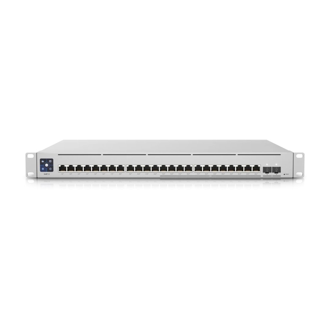 Коммутатор, Ubiquiti, USW-Enterprise-24-PoE, Switch, Управляемый L3, 12 портов 10/100/1000/2500 Mbps RJ45 PoE+ , 12 портов 10/100/1000 Mbps RJ45 PoE+, 802.3af/at, бюджет 400W, 2 порта SFP+, Стоечный