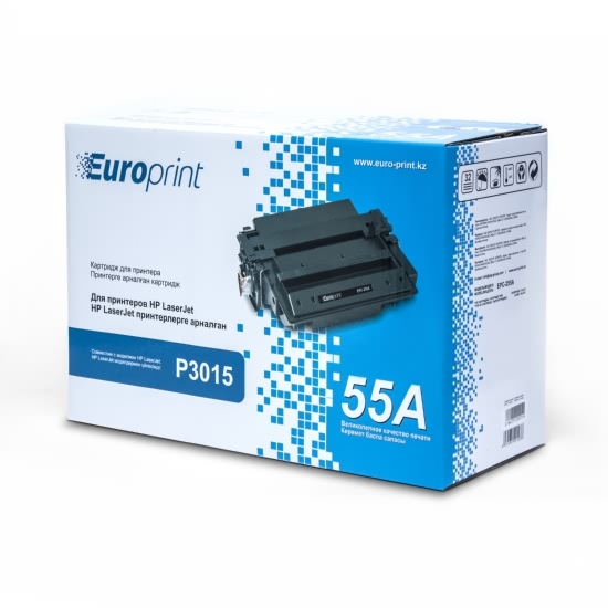 Картридж Europrint EPC-CE255A для принтеров HP LaserJet P3015/Pro MFP M521/Enterprise 500 MFP M525