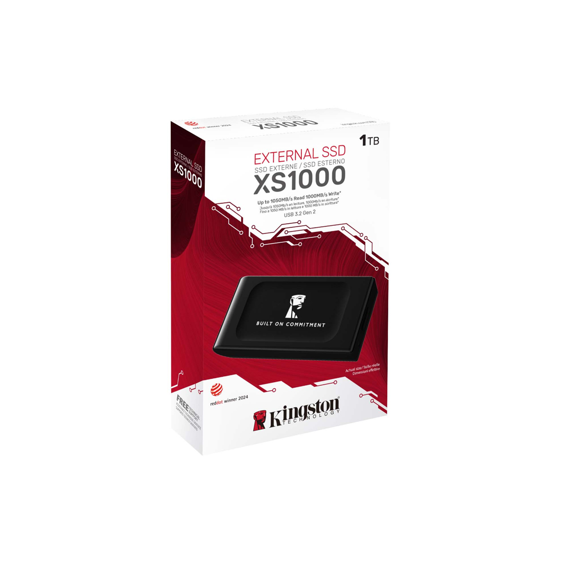 Внешний SSD диск Kingston XS1000 1TB USB-C Черный