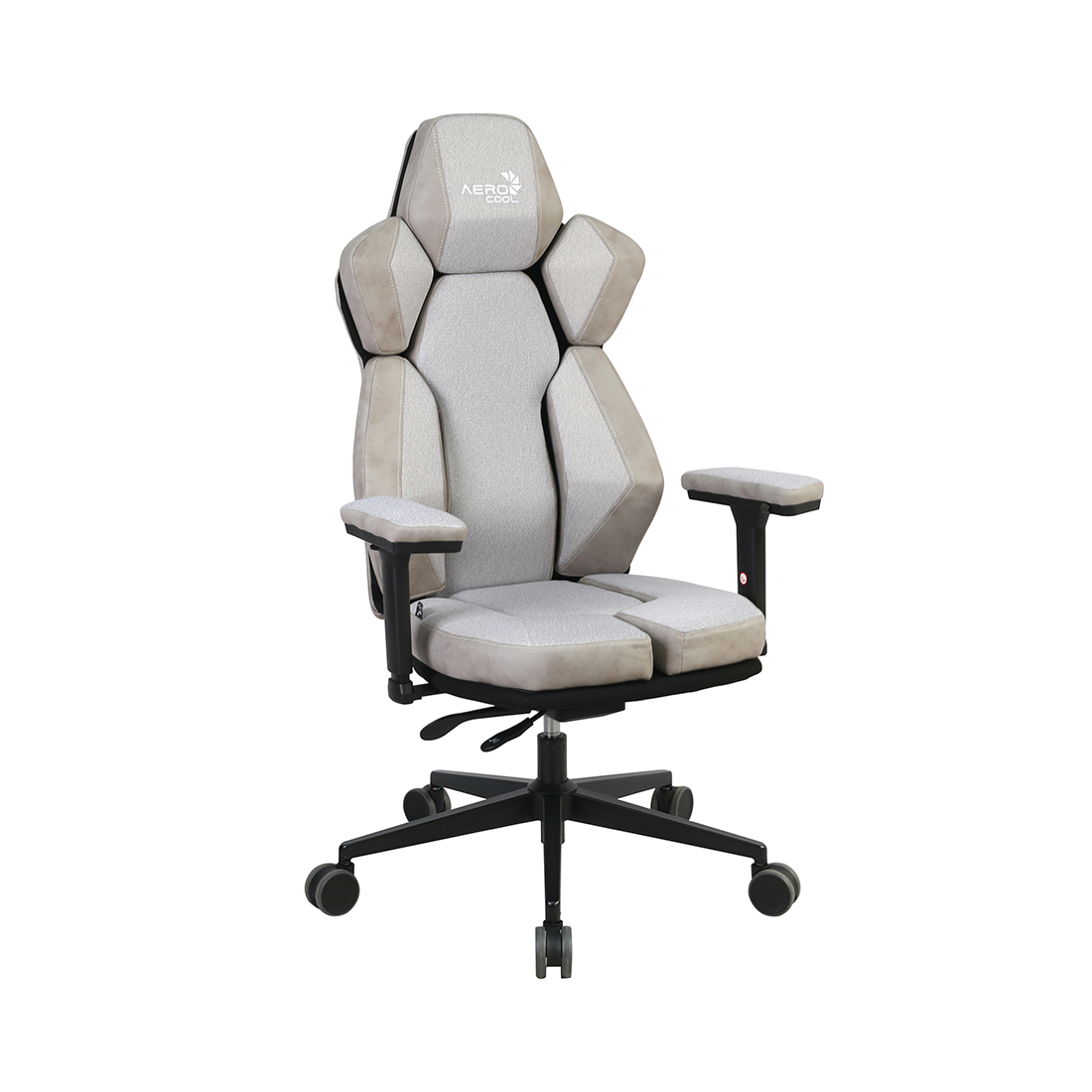 Игровое компьютерное кресло, Aerocool, XTAL-Loft Air Light Grey, Многослойная дышащая сетчатая ткань (LOFT Air), (Ш)65*(Г)70*(В)122 (132) см, Серый