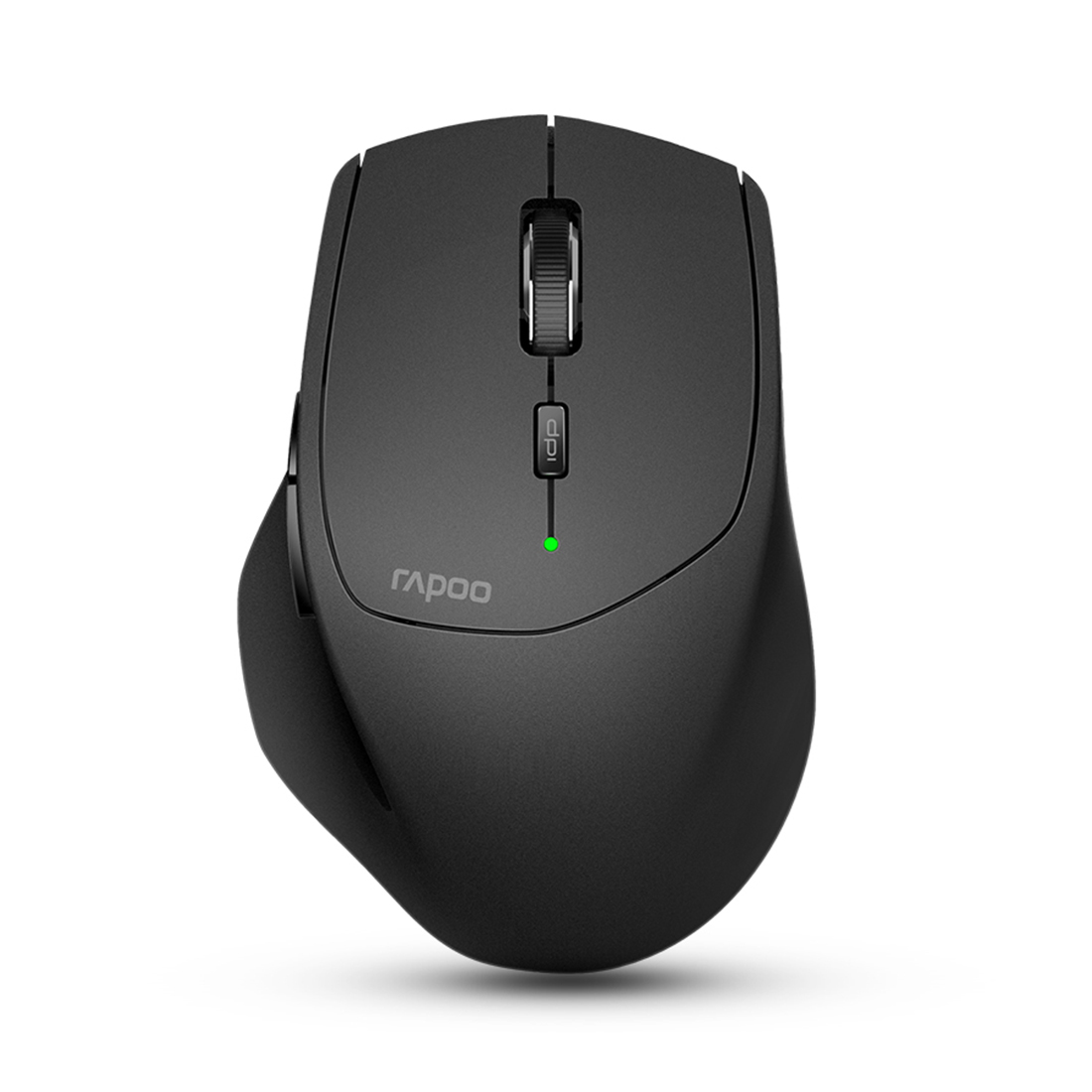 Компьютерная мышь, Rapoo, MT550L, 1600dpi, Bluetooth 3.0/4.0, Беспроводной 2.4 ГГц, Эффективная дистанция 10 м., Батарейки в комплекте, 2 x AA, 7 х 10 х 4 см, Черный