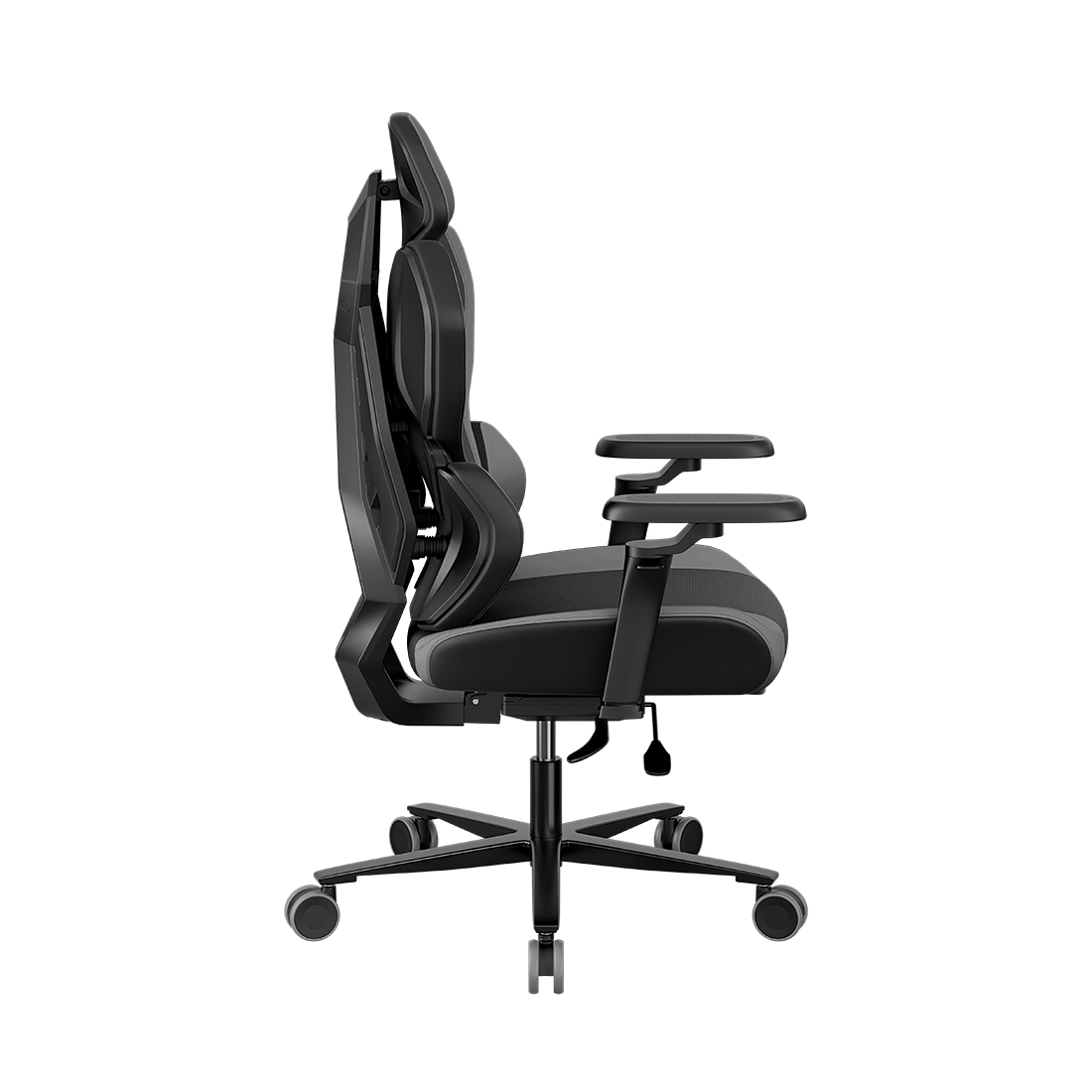 Игровое компьютерное кресло, Aerocool, WING-Loft Air Dark Grey, Многослойная дышащая сетчатая ткань (LOFT Air), (Ш)65*(Г)70*(В)122 (132) см, Серый
