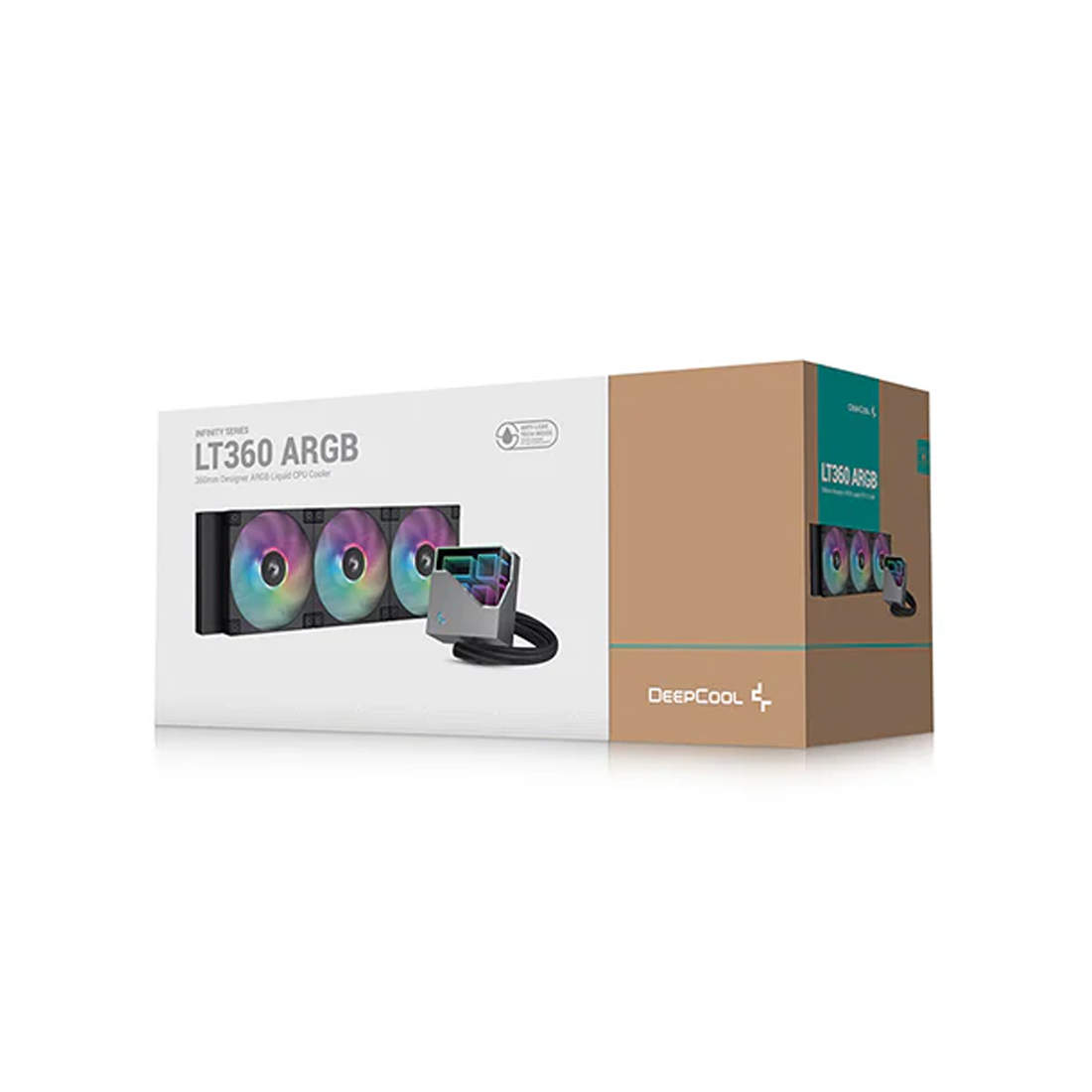 Кулер с водяным охлаждением, Deepcool, LT360 ARGB R-LT360-BKAMNC-G-1, Intel 1700/1200/115х и AMD AM5/AM4/, TDP 300W, 3*120мм FD12 ARGB, 600-2400RPM±10%, 85,85CFM, 38,71 dB(A), Чёрный