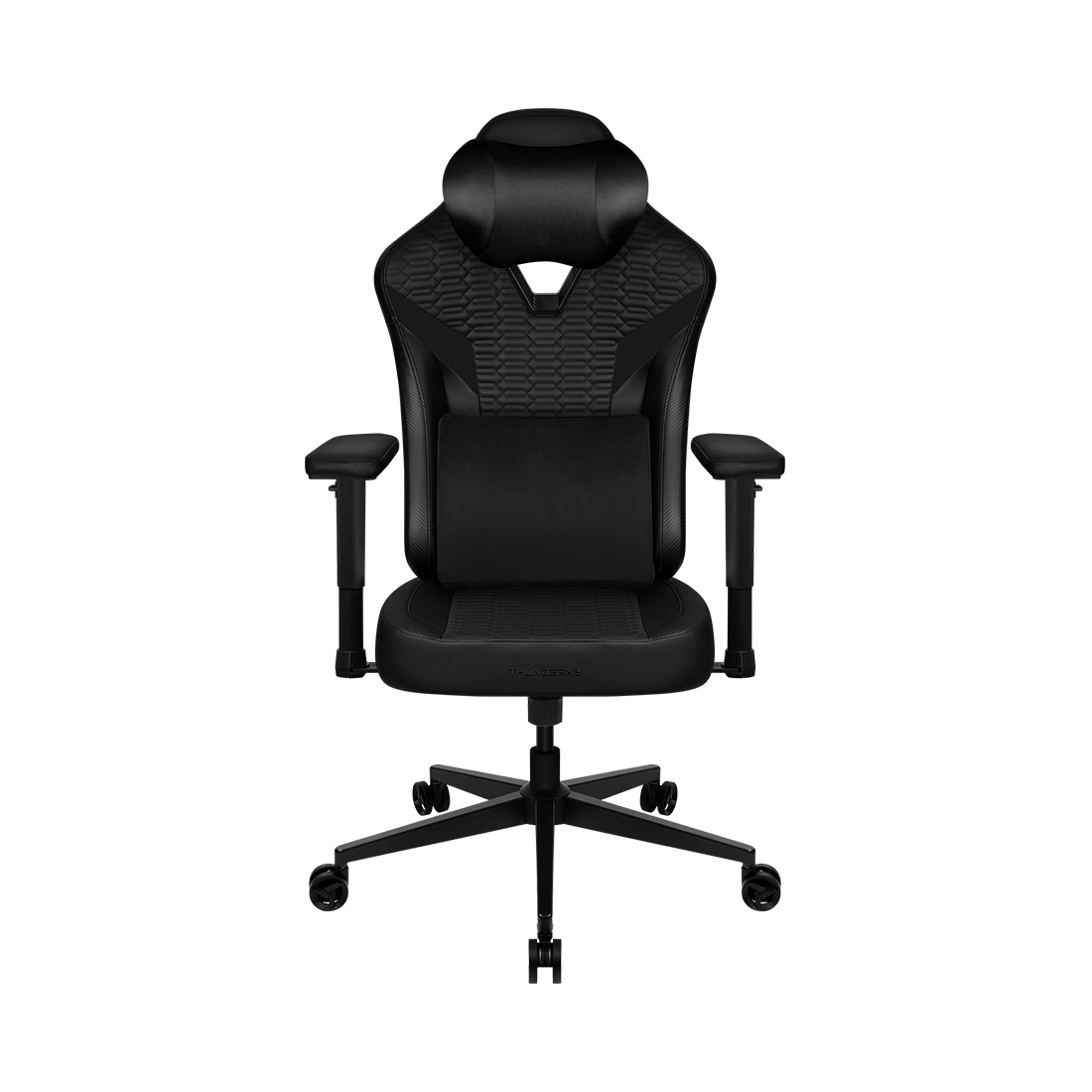 Игровое компьютерное кресло, ThunderX3, EAZE-Racer Black-V2, (Ш)70*(Г)50*(В)129(139) см, Чёрный