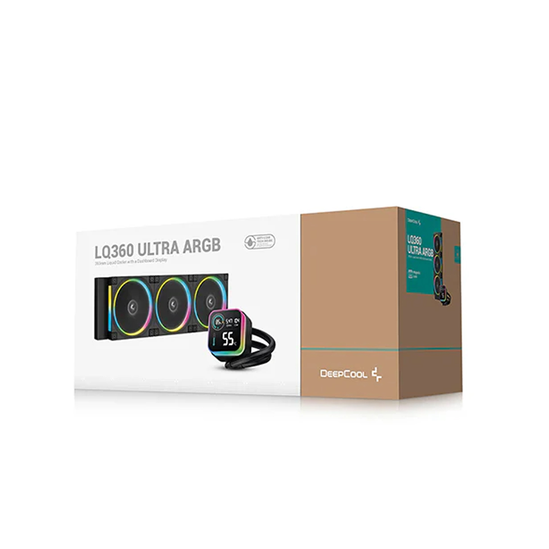 Кулер с водяным охлаждением, Deepcool, LQ360 ULTRA ARGB R-LQ360-BKASMC-G-1, Intel 1851/1700/1200/115х и AMD AM5/AM4/, TDP 300W, 3*120мм FL12 ARGB, 500-2150 RPM±10%, 55CFM, 32 dB(A), Чёрный
