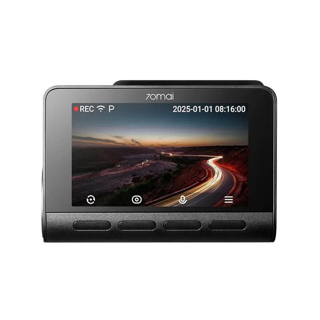 Видеорегистратор, 70Mai, Dashcam A810S, STARVIS IMX415, F1.8, 3840*2160 (4К), 500mAh, Дисплей 3.0 Inch, Высококачественные стеклянные линзы, 3-дюймовый IPS-экран, Поддерживает камеру заднего вида RC06, Подключение к приложению 70Mai, G-Sensor, Требование к хранилищу: micro SD (приобретается отдельно), Class 10, максимальный объем — 256 ГБ, Черный
