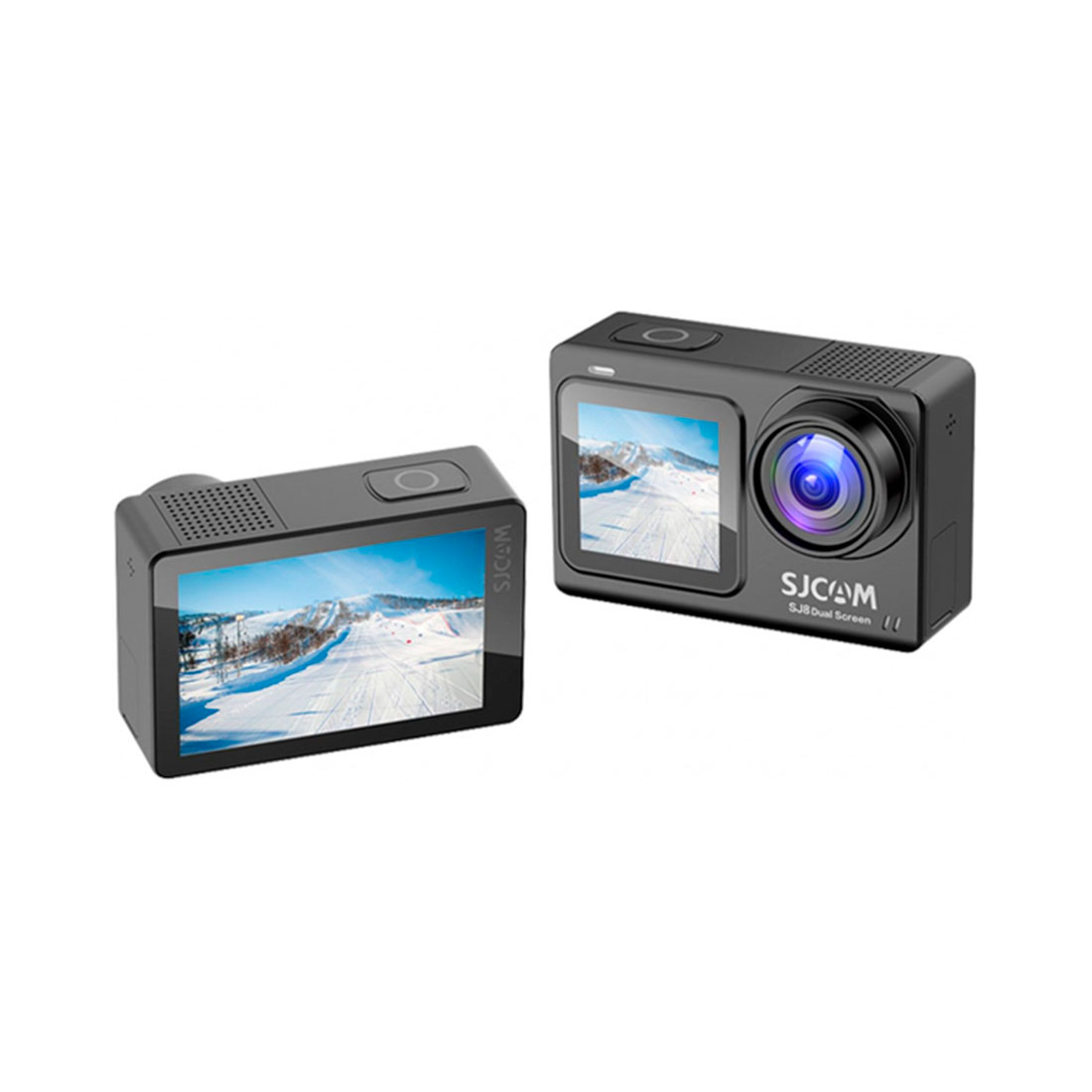 Экшн-камера, SJCAM, SJ8 DUAL SCREEN, 4K/30fps, Sony IMX335 16 МП 140,5°, Wifi 2.4G, Slow motion, Чипсет Novatek 96675, 1200mAh, 2.33" сенсорный дисплей, Чёрный