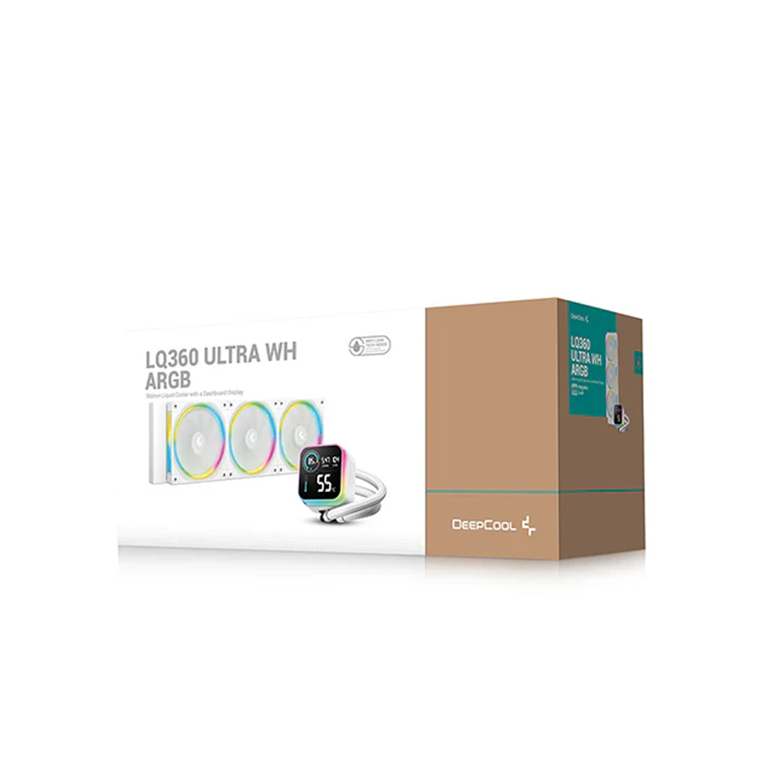 Кулер с водяным охлаждением, Deepcool, LQ360 ULTRA ARGB WH R-LQ360-WHASMC-G-1, Intel 1851/1700/1200/115х и AMD AM5/AM4/, TDP 300W, 3*120мм FL12 ARGB, 500-2150 RPM±10%, 55CFM, 32 dB(A), Белый