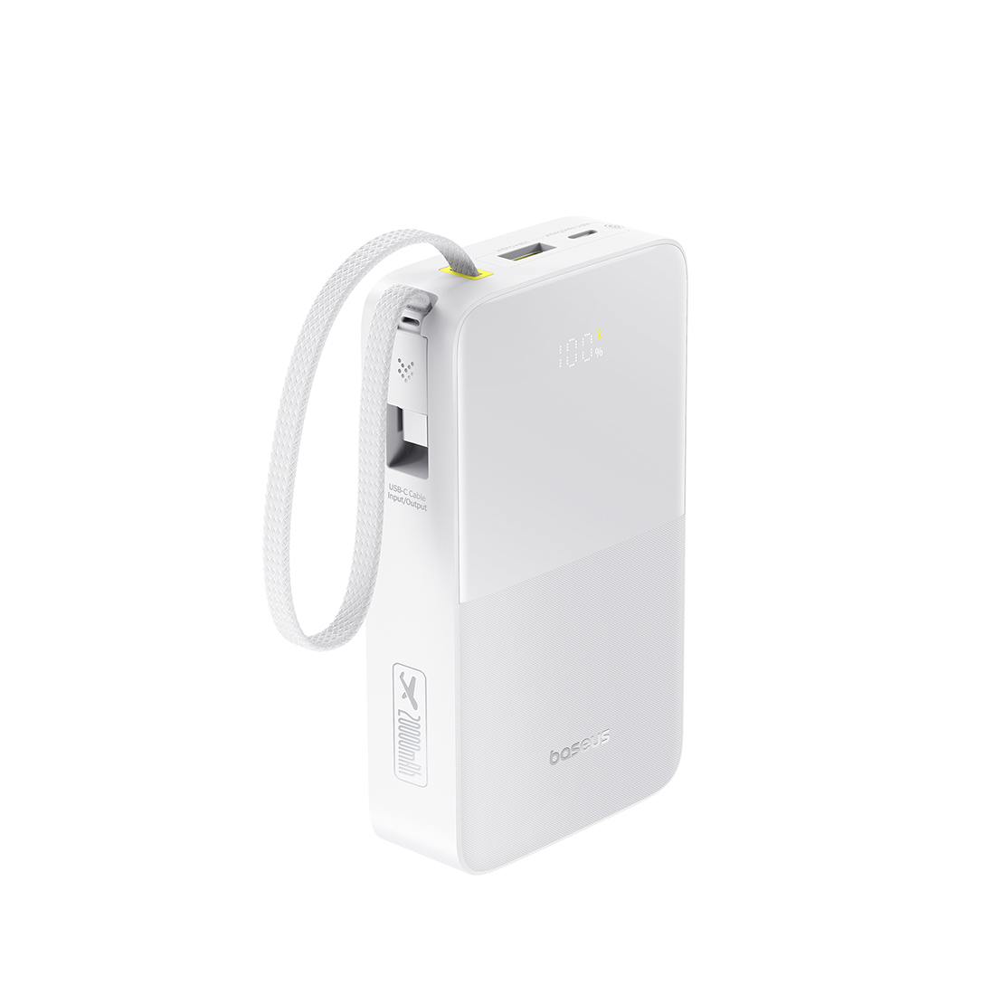 Портативный внешний аккумулятор, Baseus, EnerFill FC51 Bipow2 Pro (E0027700), 20000mAh, 22.5W,Белый