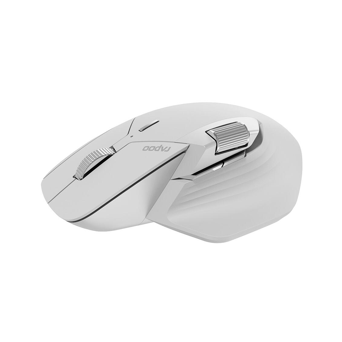 Компьютерная мышь, Rapoo, MT760L, Оптическая, колесо прокрутки, 4000dpi, Bluetooth 3.0/4.0, Беспроводной 2.4 ГГц, Эффективная дистанция 10 м.,Литиевая батарейка, До 30 дней на одном заряде батареек, Белый