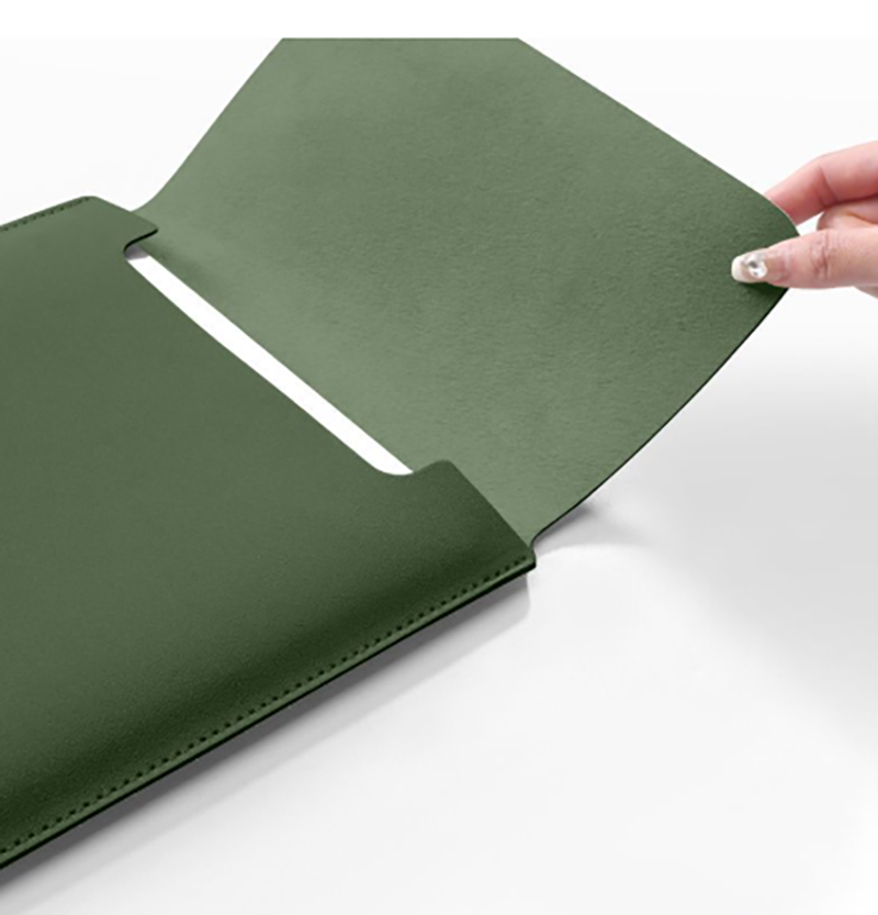 YY PU Leather Non-magnetic Laptop Bag Computer Case 13 14 15 Inch for Notebook Organizer Surface Cover Business Accessories