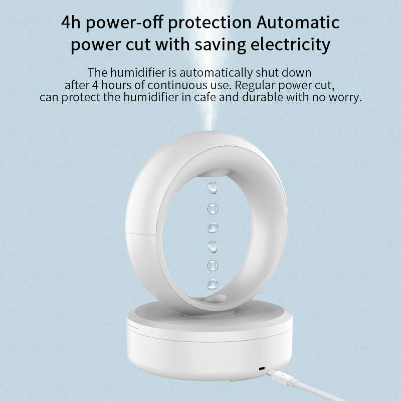 2026 New Night Light Aroma Diffuser Ultrasonic Cool Mist Anti-gravity Creative Design Water Drop Anti Gravity air Humidifier