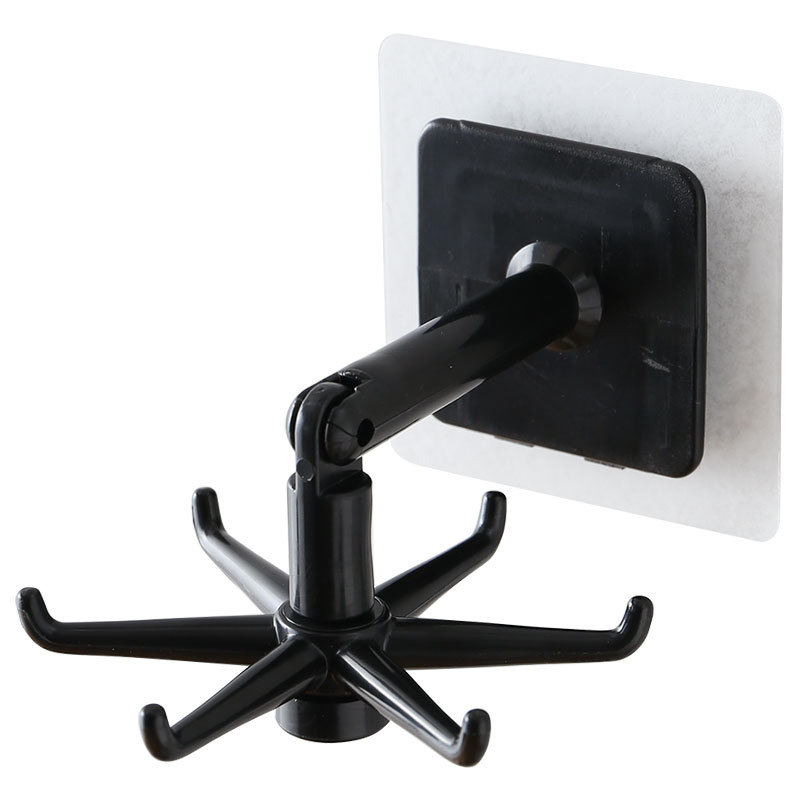 New Multifunctional Rotating Hook Self-adhesive Strong Adhesive Household Kitchen Appliance Storage Hook Wall Hooks