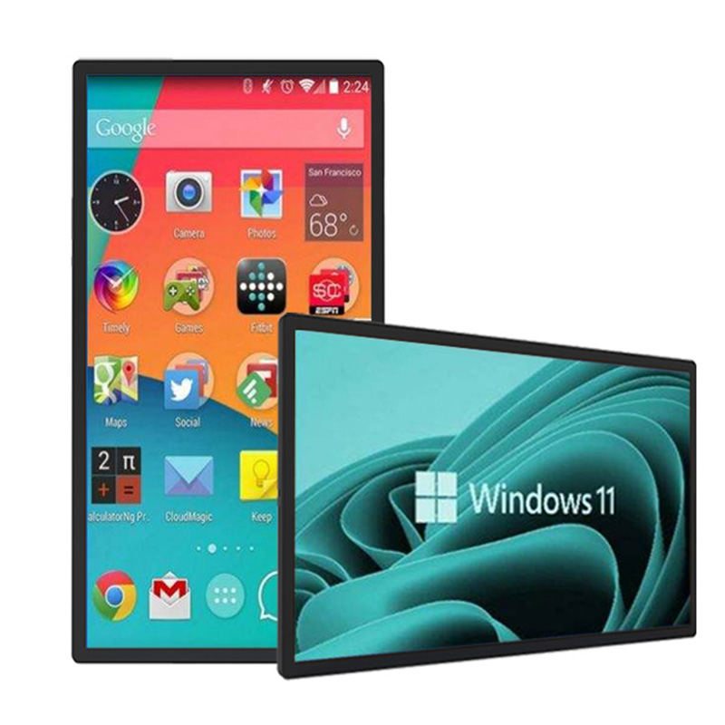HUILAN IP65 Android Capacitive Touch Screen Monitor 15 15.6 17.3 21.5 24 27 32 65 Inch Industrial Display in Stock