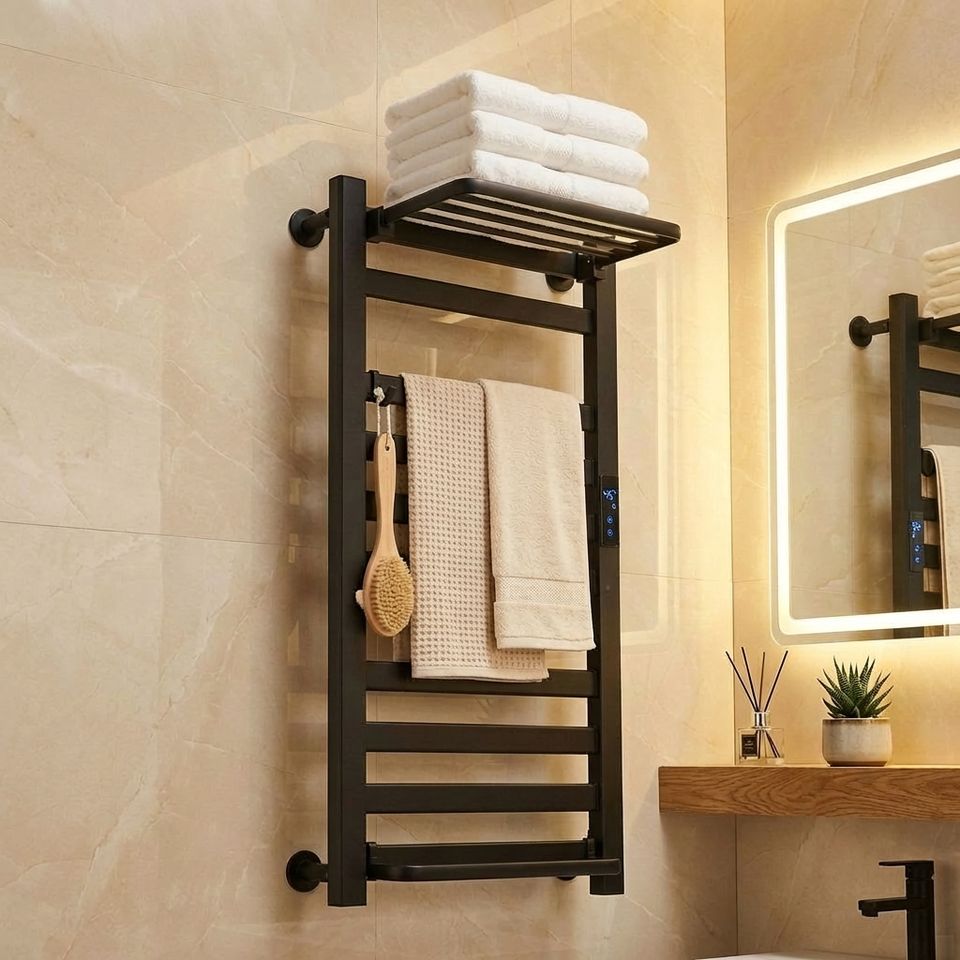 Черный полотенцесушитель YEETE (Warmer Rack)