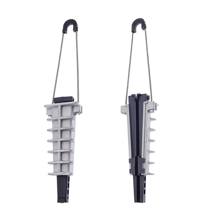Aluminium Alloy Nylon Plus Fiber Glass Stainless Steel Metal Tension Clamp Anchoring Clamp Optical Fiber Power Accessories