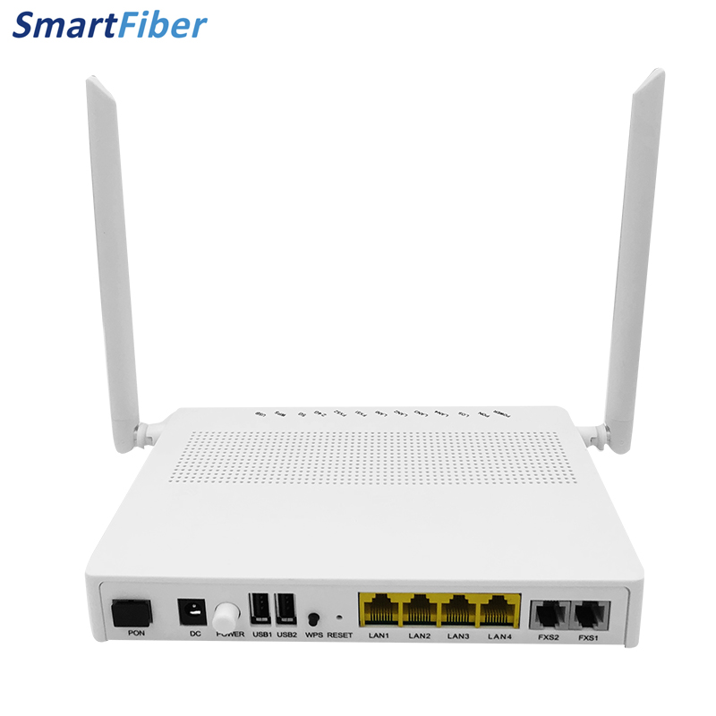 High-Speed 1200Mbps Dualband Wifi Wireless Router ONU ONT 2.4G+5G +4GE+2POTS Good Price Enterprise Routers