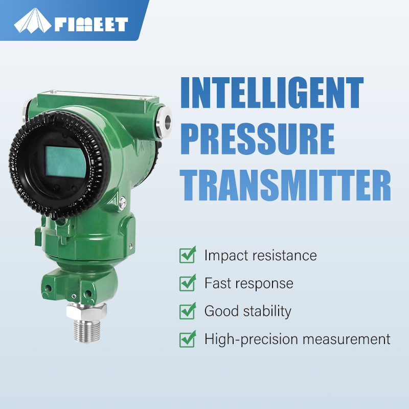High-precision Stainless Steel Pressure Transmitter Sensor Digital Display High-temperature Resistant (-0.1 100MPa Range)