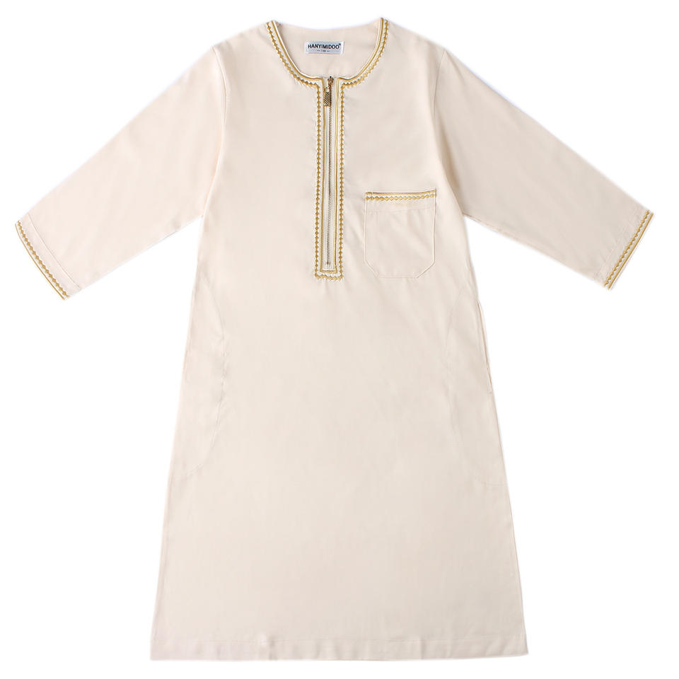 RTS Boys Arabic Thobe Golden Trim