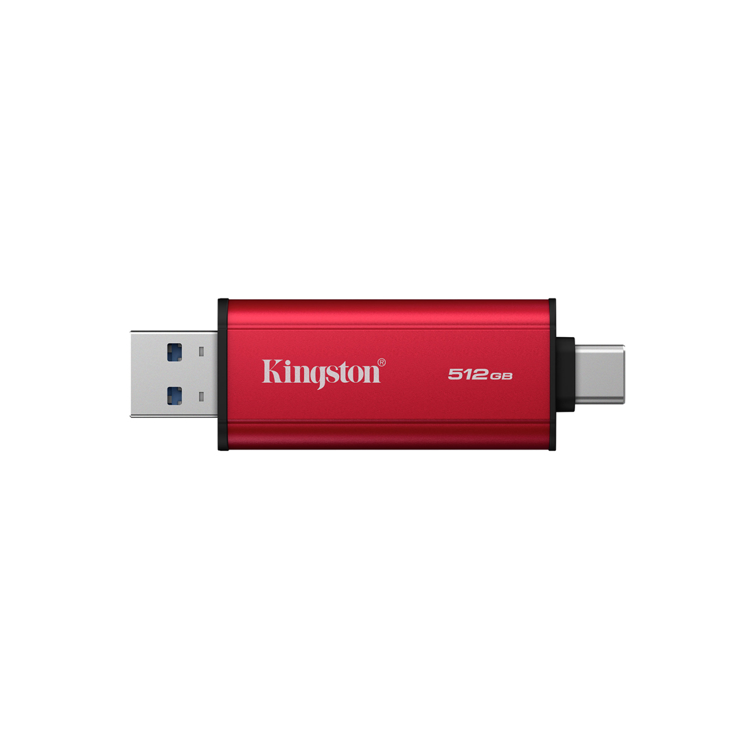 Внешний SSD диск Kingston Dual Portable SPSD/512GB, 512GB, USB-C/USB-A, Красный