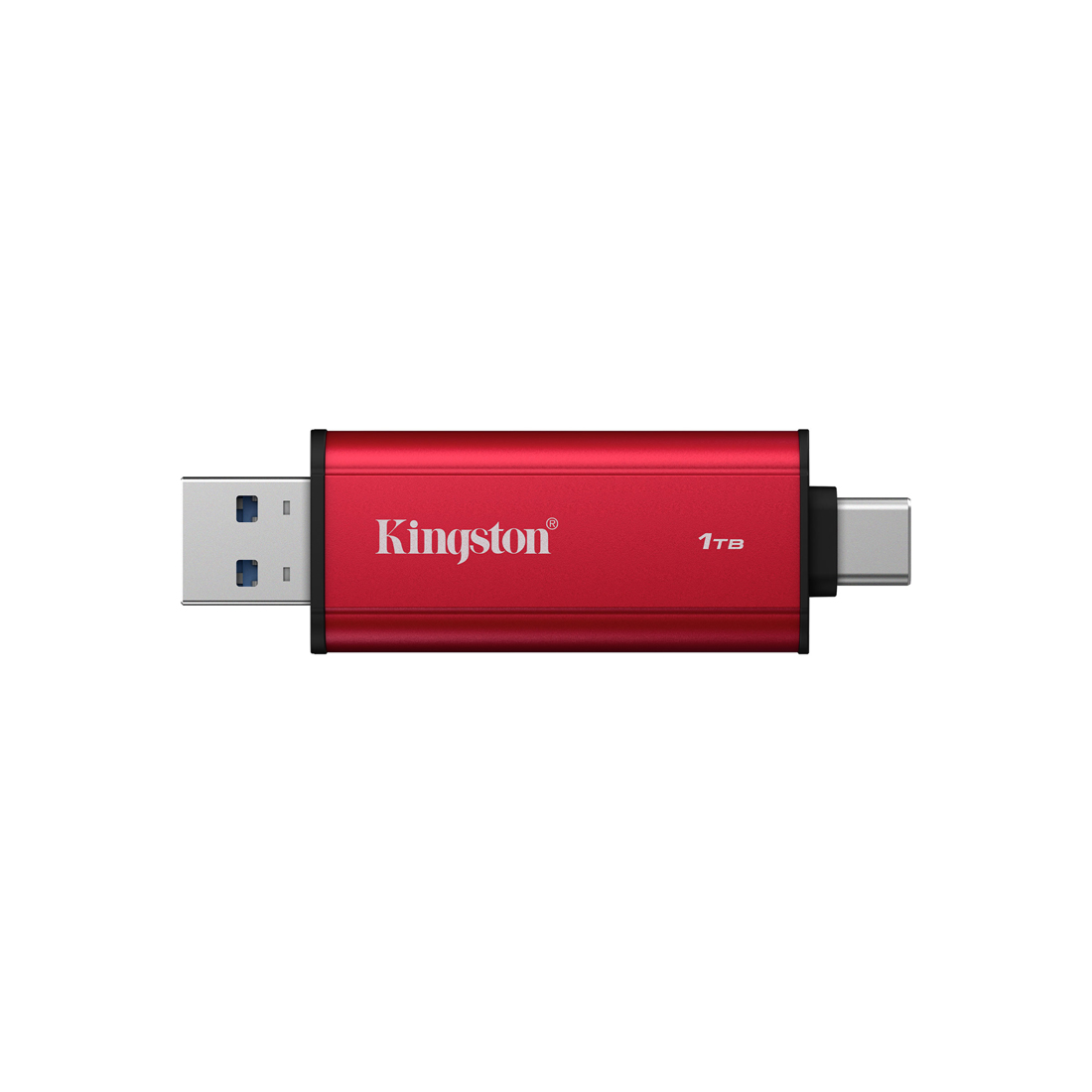 Внешний SSD диск Kingston Dual Portable SPSD/1TB 1TB USB-C/USB-A Красный
