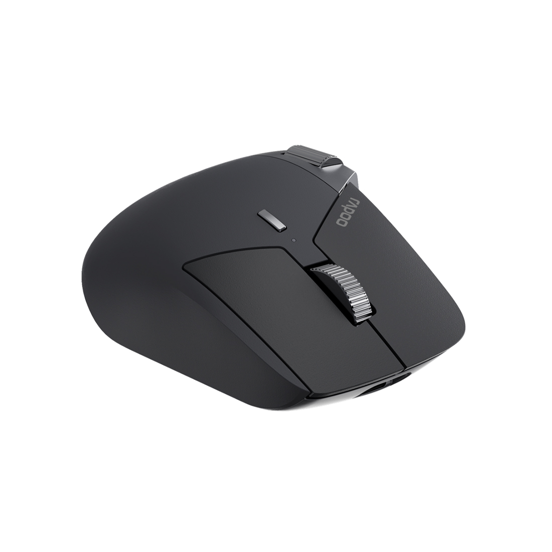 Компьютерная мышь, Rapoo, MT760L, Оптическая, колесо прокрутки, 4000dpi, Bluetooth 4.0/5.0, USB Type-A, Беспроводной 2.4 ГГц, Эффективная дистанция 10 м.,Литиевая батарейка, До 30 дней на одном заряде батареек, Чёрный